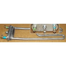 Тэн для стиральной машины Indesit (Индезит)/Ariston (Аристон) 2000W прямой с небольшим изгибом 235 мм без отв. под датчик+бортик