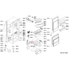 Комплект испарителя передней крышки для холодильника Indesit/Ariston 481010452269, C00316290