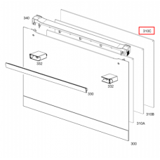 Стекло двери духовки Electrolux/AEG/Zanussi - 5616620091