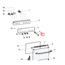 Ручка для плиты Indesit (Индезит) / Ariston (Аристон) - 304669