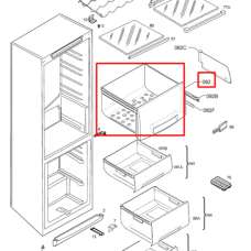Ящик овощной для холодильника Electrolux (Электролюкс)/Zanussi/AEG- 2426445017,  2426445033, 2426445025