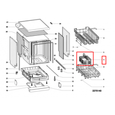Корзина для приборов для посудомоечной машины Indesit (Индезит) / Ariston(Аристон) - 307254