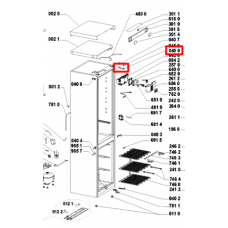 Петля для холодильника Indesit (Индезит)/Ariston (Аристон) верхняя - 329756, 481241719434