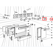Ручка для плиты Indesit/Ariston (Аристон) - 033412