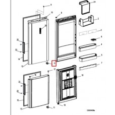 Упор двери для холодильника Indesit (Индезит)/Ariston (Аристон) левый - 372921