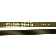 Ремень 1194 J5 EPJ Optibelt для стиральной машины Whirlpool (Вирпул) 1147мм черный, белая надпись