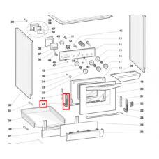 Петля двери духовки Indesit (Индезит)/Ariston (Аристон) - 077441, 482000027418 (меняются парно)