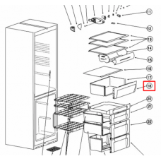 Панель овощного ящика для холодильника Indesit (Индезит)/Ariston (Аристон) 290795