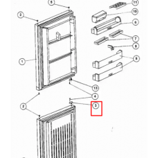 Упор двери для холодильника Indesit (Индезит)/Ariston (Аристон) - 857176, 488000857175