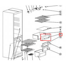 Панель ящика для холодильника Indesit (Индезит)/Ariston (Аристон) - 274568