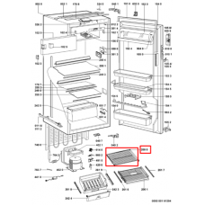 Полка для холодильника Whirlpool (Вирпул) - 481241848625, 481944278471