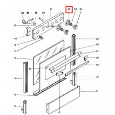 Лимб (вставка) ручки для плиты Indesit (Индезит) /Ariston (Аристон) C00387337