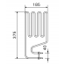 ТЭН HARVIA - тэн харвия 1500W ZSJ-110 (ZSJ-110) L=375x185mm. - нагревательный элемент для печи сауны