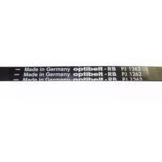 Ремень 1262 J4 PJ 5A Optibelt для стиральной машины 1267мм черный, белая надпись, Indesit 058973