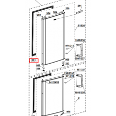 Уплотнитель двери холодильной камеры для холодильника Beko (Беко) - 4546853300, 4546850700