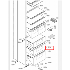 Ящик морозильной камеры для холодильника Electrolux (Электролюкс)/Zanussi/AEG- 2647020086