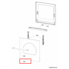 Стекло двери духовки Electrolux/AEG/Zanussi внешнее- 3428369379