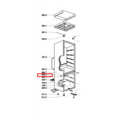 Петля для холодильника Indesit (Индезит) левая средняя- 318035, 481241719414, 481241719362