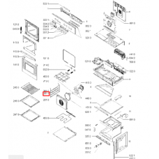 Направляющая для духовки Whirlpool (Вирпул) правая - 481945868265, 315245
