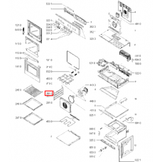 Направляющая для духовки Whirlpool (Вирпул) левая - 481945868266, 320763