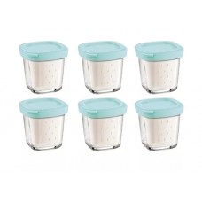 Комплект баночек для йогуртниц Tefal (Тефаль) XF100032, XF100132, SS-193386, SS-1530000652, XF100501, XF100101