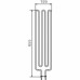 ТЭН Harvia - тэн харвия 3000W ZSE-259 (ZSE259) 230V - нагревательный элемент для печи сауны