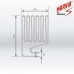 ТЭН Harvia - тэн харвия 2500W ZSP-250 (ZSP250) L=4480mm - нагревательный элемент для печи сауны, см. HTS013HR; см. служ.