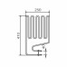 ТЭН Harvia - тэн харвия 2000W ZSS-120 (ZSS120) L=4110mm - нагревательный элемент для печи сауны, см. HTS009HR